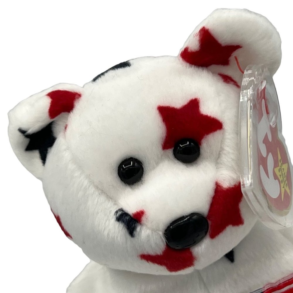 RARE Ty Beanie Baby Glory Bear in MINT CONDITION 1997 with PE pellets